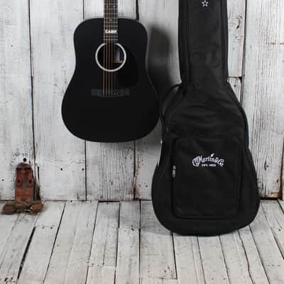 Martin DX Johnny Cash Dreadnought Acoustic Electric Guitar Jett Black w Gig Bag image 2