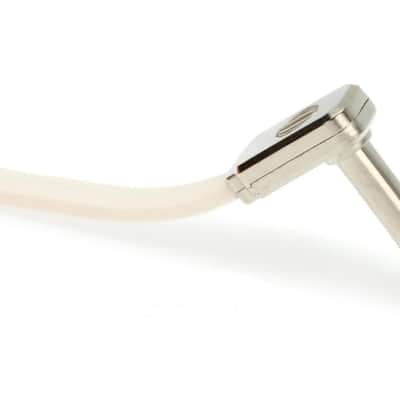 3" Flat Ribbon Patch Cable 3-Pack - White - Optimizing Your Pedalboard Layout & Routing Space with Superior Design and Quality - Multi-Shielded Signal-Preservation Low-Handling Noise Built to Last image 4