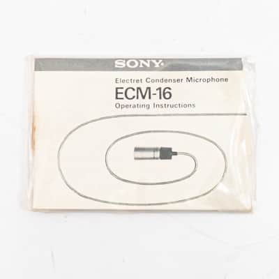 Sony ECM-16 Electret Condenser Microphone – Vintage – w/ Case & Manual – Japan image 5