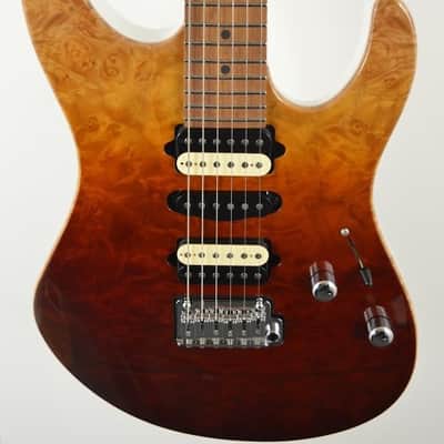 Suhr Modern Desert Gradient custom stunning finish 5A Roasted Birdseye Neck stainless frets image 10