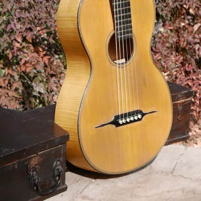Vienna Parlor Guitar Romantic Guitar circa 1850 image 1