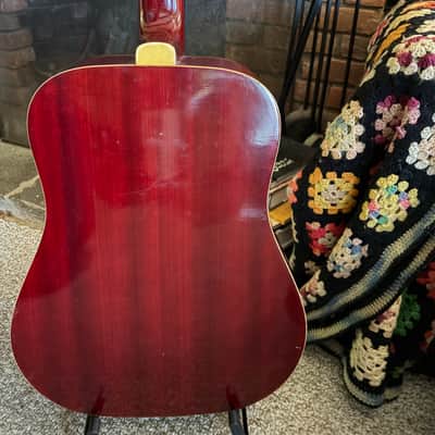 1970s Terada W513 Hummingbird 12 String - Cherry Burst image 6