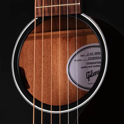 Gibson J-45 Special Acoustic Electric Guitar - Satin Ebony image 6