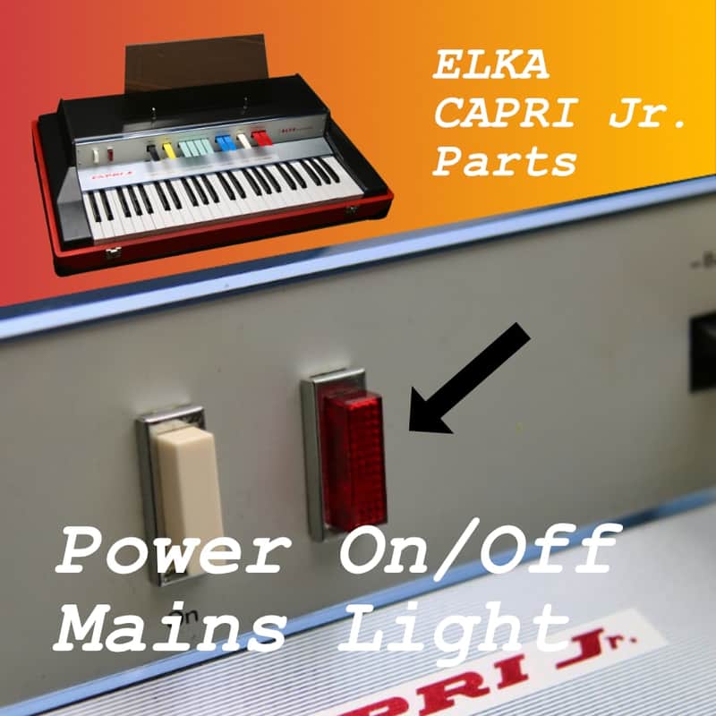 *Ask Me About Parts!* 1971 Elka Capri Jr Parts: Power Light, Functioning and Tested (Vintage Italian Combo Organ, OEM Spares for Restoration, Repair) image 1