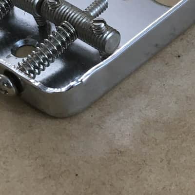Vintage 50s Reissue Fender Pat. Pend. USA Lightly Aged Tele Ashtray Bridge Relic 3 Threaded Saddles image 10