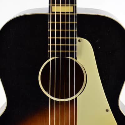 Vintage 1950s Kay L1648 5160 Acoustic Guitar - Brown Sunburst image 4
