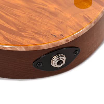 Suhr Custom Modern Trans Caramel w/ CME-Selected Waterfall Burl Maple Top (Serial #88105) image 14