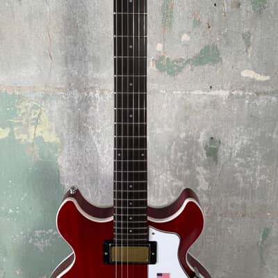 Harmony Comet with Rosewood Fretboard - Trans Red image 4