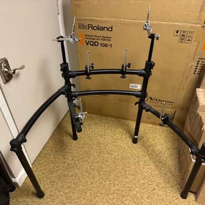Roland MDS-9V V-Drum Rack Fully Loaded, 2 Cymbal Arms, 4 Pad Mounts - 051526 image 1