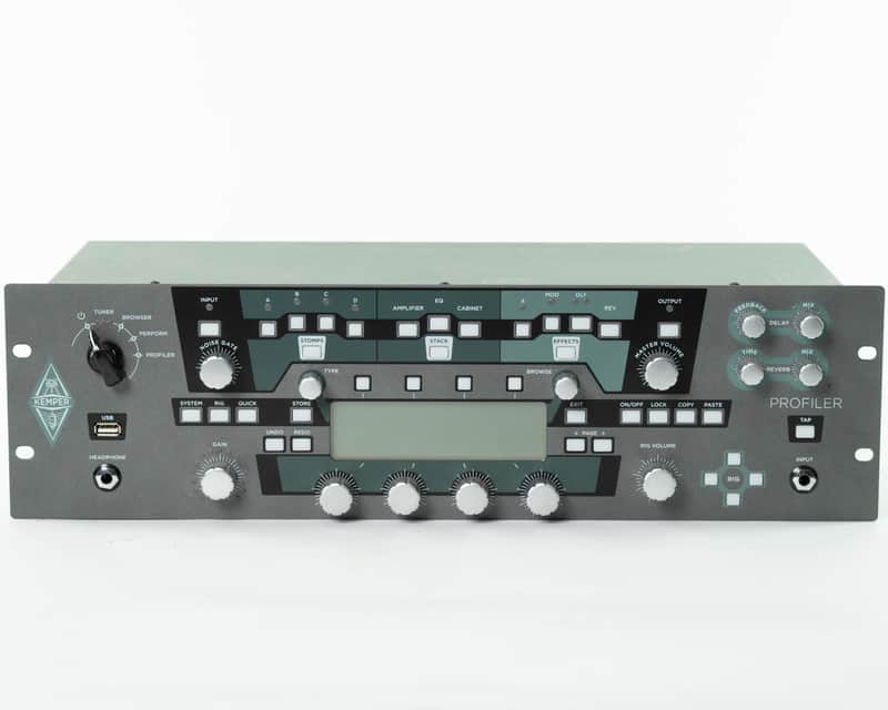 Kemper Amps Profiler Rack Modeling Guitar Amp with Remote Controller Pedal Black image 1