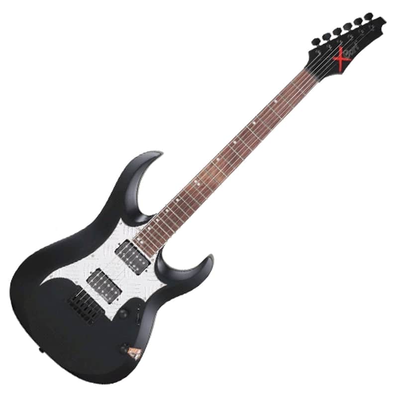 Cort X-THT1 Black Satin EMG-HZ Elecric Guitar HH Mahogany | Reverb