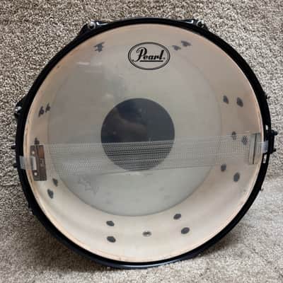 Pearl Forum Snare Drum Off White w/ Black Hardware 14x5.5" image 7