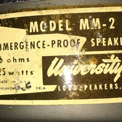 University Sound MM2 Loud Speaker image 2