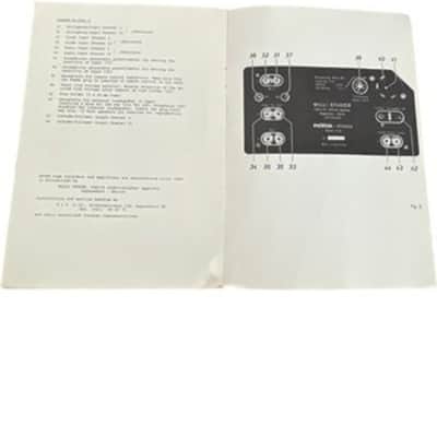 Revox F 36 Tape Recorder Manual Vintage Audio Instruction Guide image 5