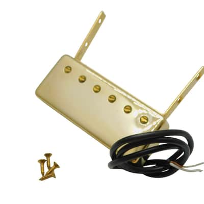Artec Neck Mount Alnico 5 Gold Humbucker for Hollow Body Guitar Bild 4
