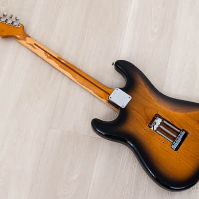1999 Fender American Vintage ‘57 Stratocaster Sunburst Relic w/ Custom Shop Pickups, Tweed Case image 13