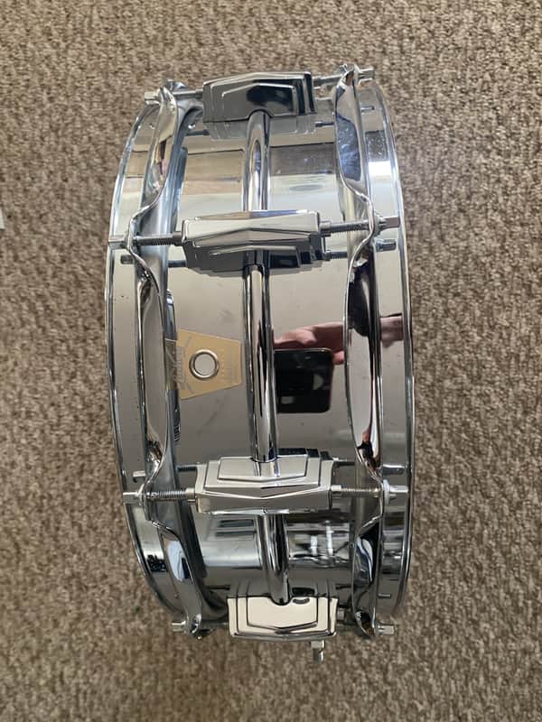 Ludwig LM400 Supraphonic 5x14" 10-Lug Aluminum Snare Drum 1985 - Present - Chrome-Plated image 1