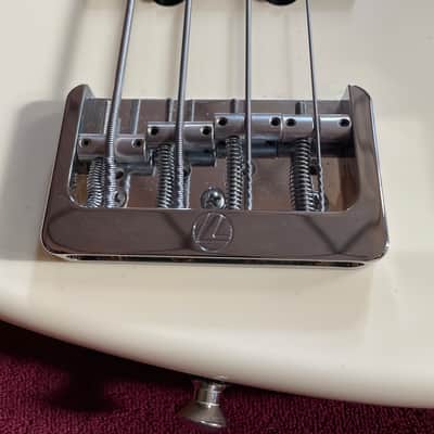 D.LAKIN 6034 USA "Wilkins Thin Skin Poly" Olympic White Jazz Bass image 2