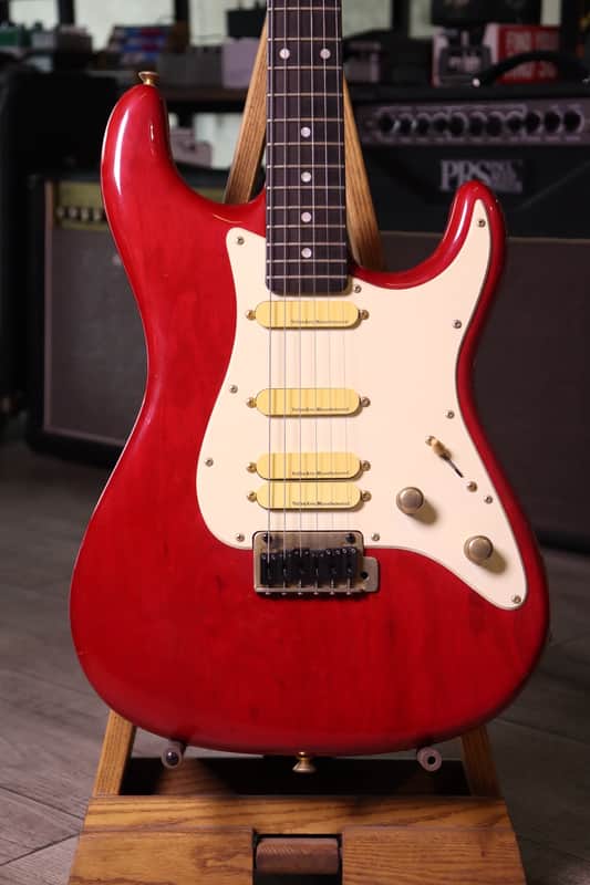 Valley Arts M Series 80s Hss Red Ebony board image 1