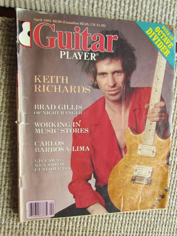 Guitar Player Magazine April 1983 Issue Keith Richards Issue Guitar Player Magazine Vintage Keef!!! image 1