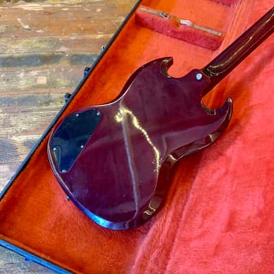 Greco SG EB-3 bass guitar c 1970's Cherry long scale eb3-L | Reverb