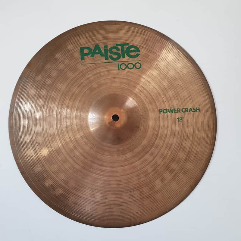 Paiste 1000 18" Power Crash Cymbal ≈1750g Green Label West Germany image 1