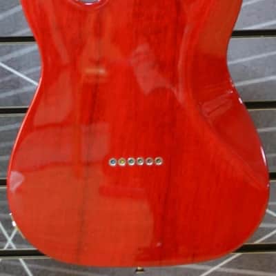 Fender Squier Affinity Series Telecaster FMT SH Electric Guitar, Crimson Red Transparent image 7