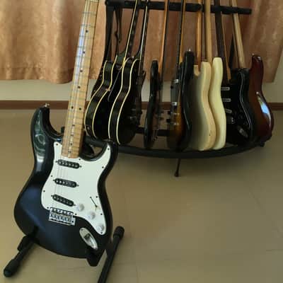 Aria Pro II ST400 Stratocaster Matsumoku 1978 Black with case image 2