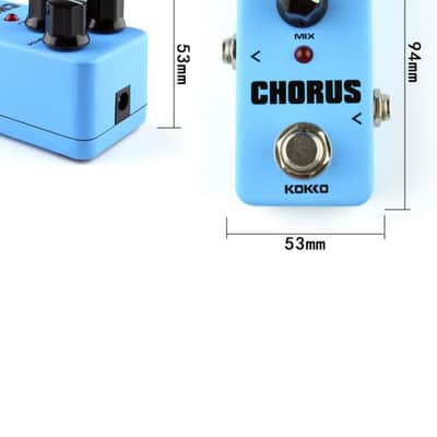 Guitar Mini Effects Pedal Chorus - Warm Analog Chorus Effect Sound Processor Portable Accessory for Guitar and Bass – FCH2 image 3