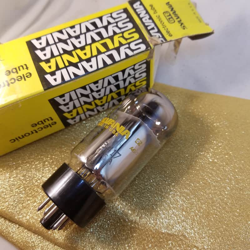 Sylvania etc. 8417 tNOS AT1000 TESTED Vacuum Tube early side and top getter hi-fi beam power pentode 1963-1978 image 1