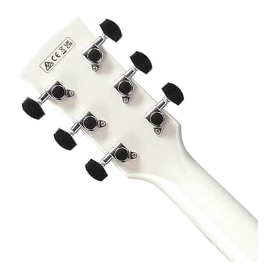 Used Ibanez AJ70M2E Acoustic-Electric Guitar - Pearl White High Gloss image 5