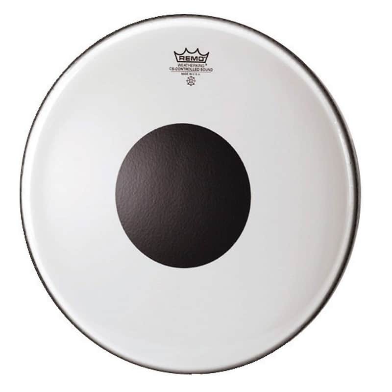 Remo Controlled Sound Top Black Dot Bass Drum Head 20" image 1