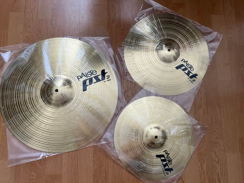Paiste PST 3 Universal Set 14"/16"/20" Cymbal Pack image 1