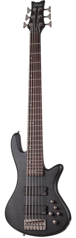 Schecter Stiletto Studio-6 See-Thru Black Satin image 1