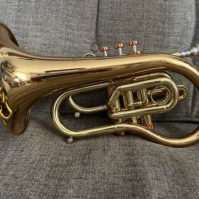 Carol Brass Phat Puppy Pocket Flugelhorn Bb Trumpet image 3