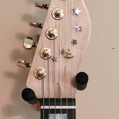 CUSTOM DESIGNED & CRAFTED TELE STYLE IN GREEN METALLIC FINISH WITH STONES -SERIAL #074 -2025 image 5