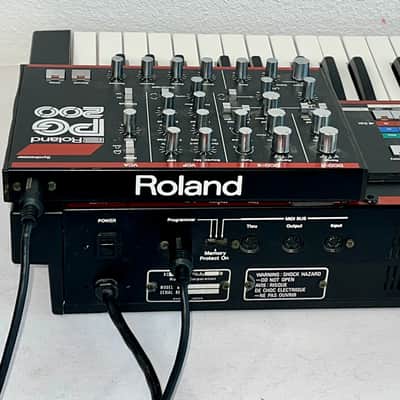 Very Nice Roland JX-3P 61-Key Programmable Preset Polyphonic Synthesizer with PG-200 Programmer  Black, Very Clean Ships Fast  ! image 9