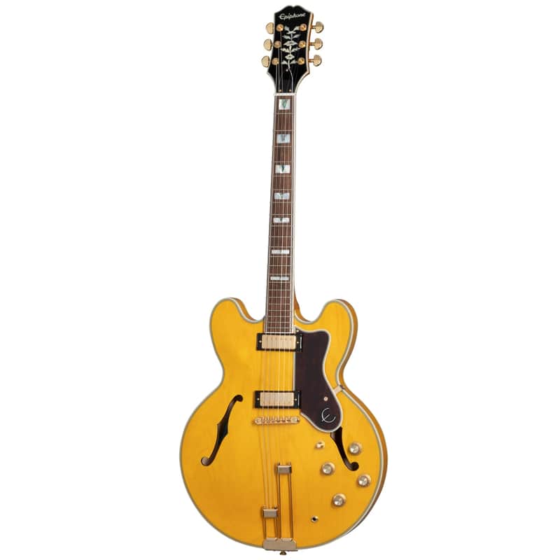 Epiphone Sheraton Semi-Hollow Electric Guitar - Vintage Natural image 1