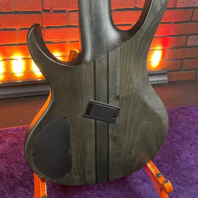 Ibanez BTB805MS 5-String Multi-Scale Electric Bass Transparent Gray Flat image 8