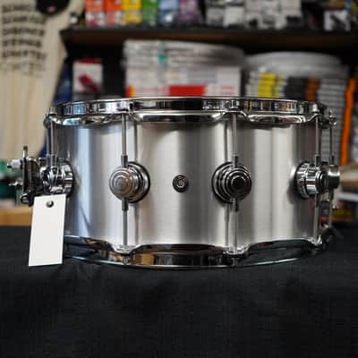 DW USA Collectors Series 6.5x14'' Thin Aluminum 1MM Shell Snare Drum w/ Chrome Hdw. image 3
