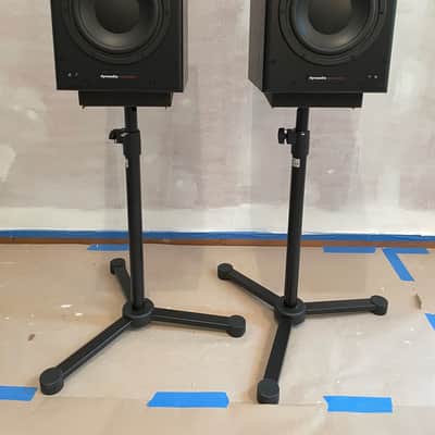 Dynaudio BM15A 10" Active Studio Monitors (Pair) mid 2010s - Black with Stands image 1