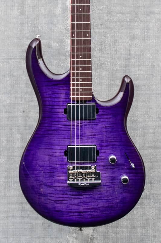 Ernie Ball Music Man Luke 4 HH Maple Top Grape Slushie image 1