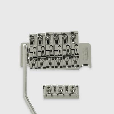 Tremoline FT36-R3-SP Stainless Steel double locking tremolo + R3 (42.8mm) Locking Nut, low profile image 1