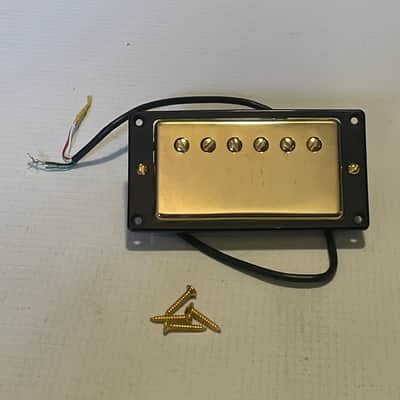 2022 Model USA Seymour Duncan SH1N Gold Neck Humbucker Guitar Pickup w/ Ring 7k