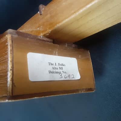 The J. Folks Mountain Dulcimer 4-String Trapezoid Solid Woods 1980s-1990s image 22