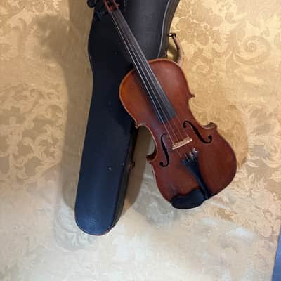 Hopf Antique Flat-Bridge Fiddle 19th Century 4/4 Violin with Case image 3
