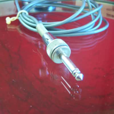 Vintage 1950's Turner 80X crystal microphone Satin Chrome w cable and stand image 12