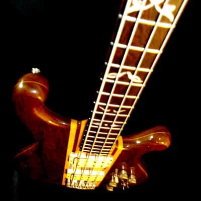 J. K. LADO SUPER FALCON II 1981 Natural. SOLID WOOD BASS. Incredible Sound. HANDBUILT. Beautiful. image 14