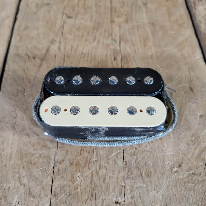 Gibson Patent Number Humbucker Zebra NOS 1980s Two Leads Split Coil ES-335 image 1