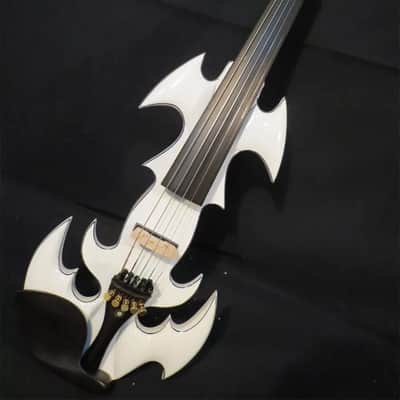 SONG Electric violin 2025 - White 5 strings Electric Violin,E-violin,4/4 Full size, Good sound, Free case bow image 2